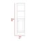 Tuhome St. Clair Linen Cabinet, Two Interior Shelves, Two Open Shelves, Single Door, Light Gray MLZ7123 - alternate 7